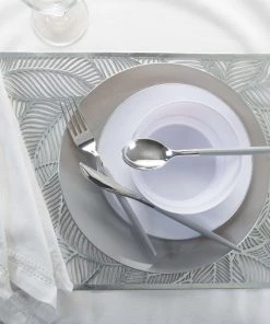 Shell Laser Cut Placemat In Silver