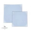 Square Accent Pattern Square Ice Blue • Silver Art Deco Pattern Plastic Plates | 10 Plates