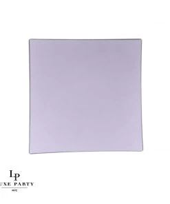 Square Accent Lavender Square Plastic Plates | 10 Pack