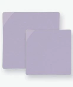 Square Accent Lavender Square Plastic Plates | 10 Pack