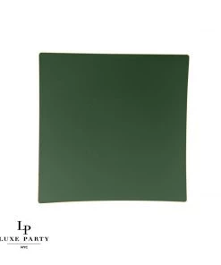 Square Accent Square Emerald • Gold Plastic Plates | 10 Pack 7 Square Accent Square Emerald • Gold Plastic Plates | 10 Pack