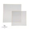 Square Accent Square Clear • Gold Plastic Plates | 10 Pack