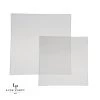 Square Accent Square Coupe Clear • Silver Plastic Plates | 10 Pack