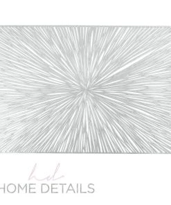 Starburst Home Details Star Burst Laser Cut Placemat In Silver