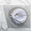 Starburst Home Details Star Burst Laser Cut Placemat In Silver