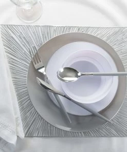 Starburst Home Details Star Burst Laser Cut Placemat In Silver