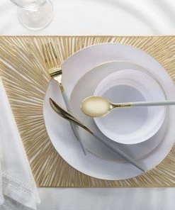 Starburst Star Burst Laser Cut Placemat In Gold