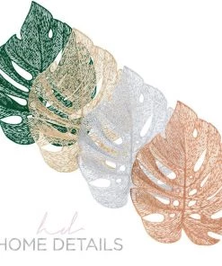 The Leaf Leaf Shape Placemat In Green Chargers And Runners