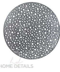 The Moon Home Details Round Moon Laser Cut Placemat In Silver Chargers And Runners