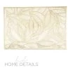 The Pear Home Details Pear Leaf Laser Cut Placemat In Gold Chargers And Runners