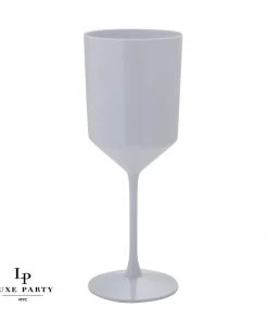 Luxe Party NYC New Arrivals Upscale Round White Plastic Wine Cups | 4 Cups