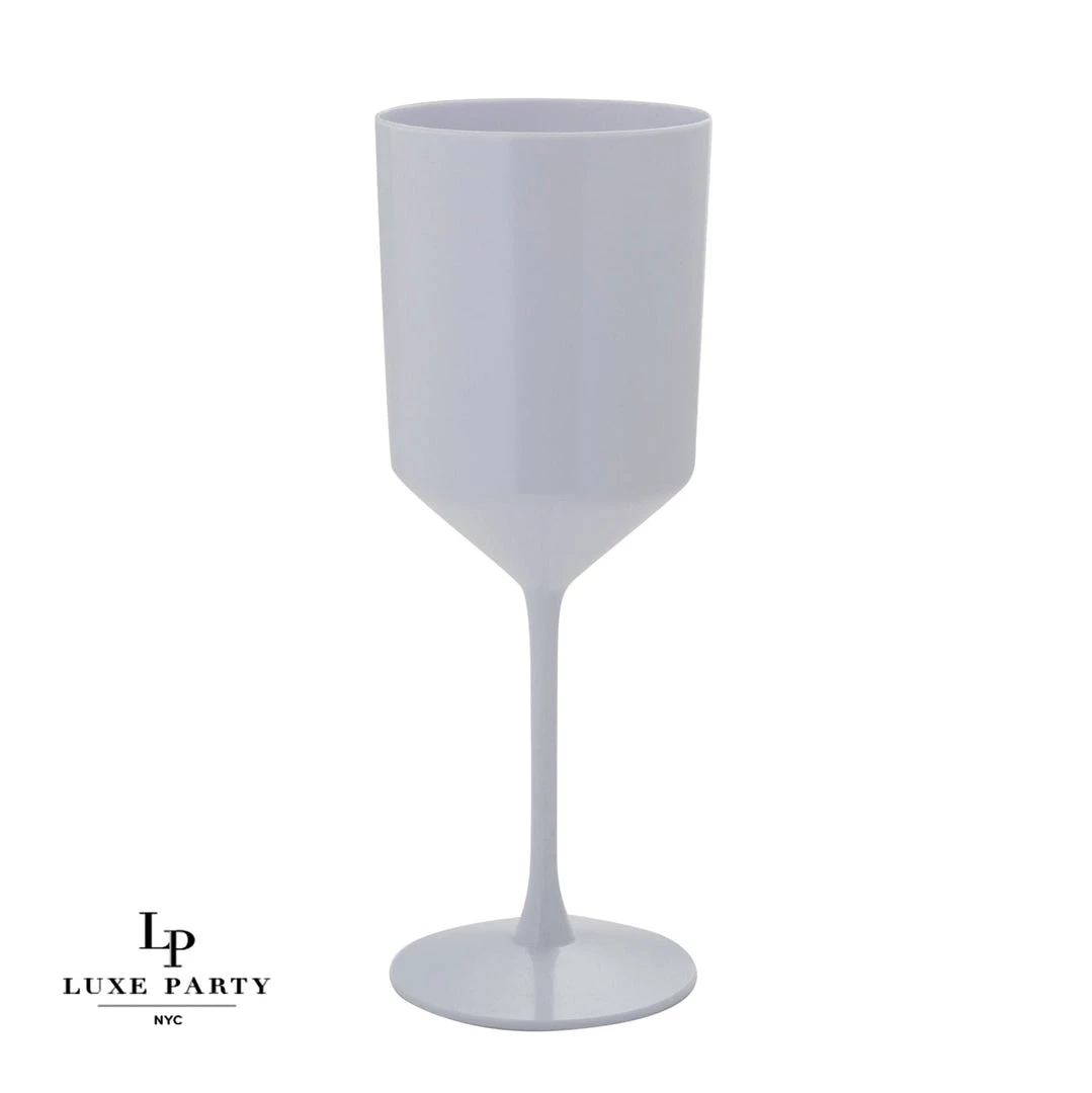Luxe Party NYC New Arrivals Upscale Round White Plastic Wine Cups | 4 Cups 1 Luxe Party NYC New Arrivals Upscale Round White Plastic Wine Cups | 4 Cups