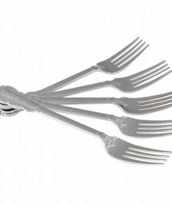 Venetian Handle Venetian Design Silver Plastic Forks | 20 Forks Flatware